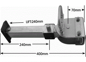 (197024) 197024 Manutec Quick Release Adjustable Leg 415mm ALQR1